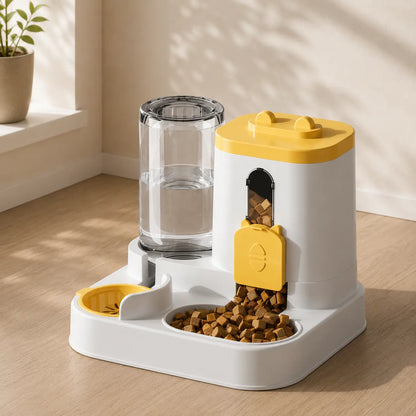 Automatic Cat Feeder & Water Dispenser 2-In-1 – Smart Portion Control Pet Feeding Station