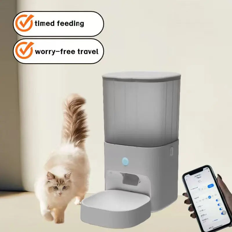 Smart Wifi Pet Feeder with App Control | Programmable for Cats & Dogs