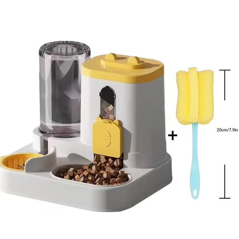 Automatic Cat Feeder & Water Dispenser 2-In-1 – Smart Portion Control Pet Feeding Station