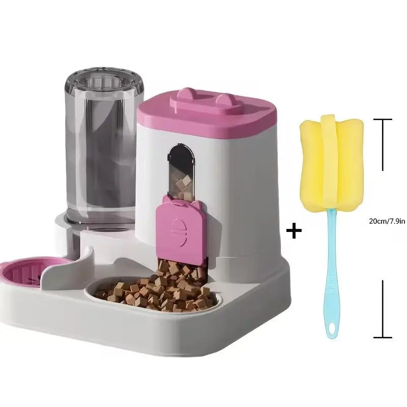 Automatic Cat Feeder & Water Dispenser 2-In-1 – Smart Portion Control Pet Feeding Station